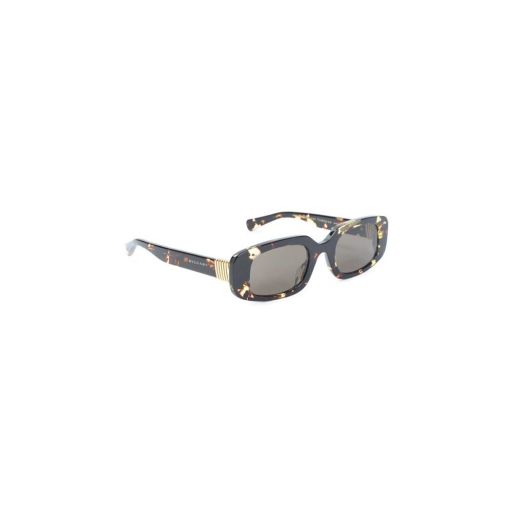 Bulgari Eyewear Tubogas Spotted Havana Sunglasses Women